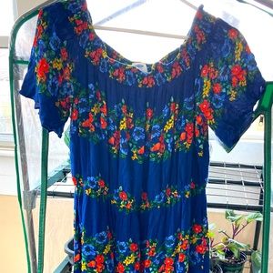 NWT Old Navy Peasant-Style Maxi Dress, Size L.